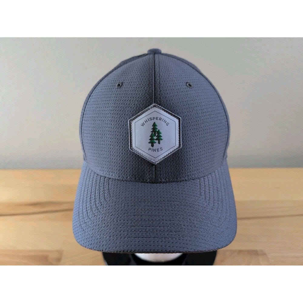TravisMathew Flexfit L/XL Gray Hat Whispering Pines Golf Cap